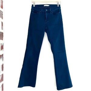 Tory Burch Mid Rise Boot Cut Flare Leg Dark Wash Stretch Denim Jeans Size 27